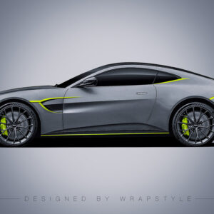 Aston Martin Vantage V12 - Green Stripes Design